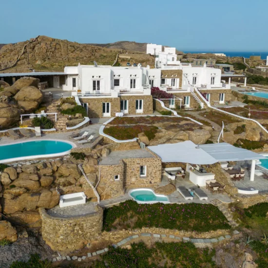 mykonos villa large groups