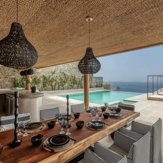 mykonos villas near town